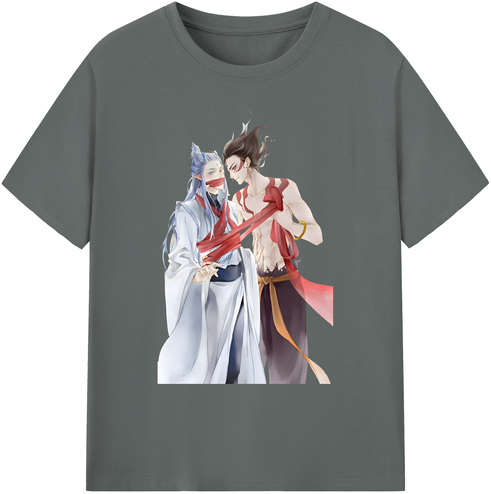 （画像用） Ne Zha 2 ナタ 魔童の大暴れ 綿100％ メンズ半袖Tシャツ｜肌触りやわらか＆通気性